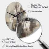 Abstract Design Shapes I - Asymmetric Metal Wall Clock