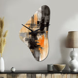 Abstract Design Shapes II - Asymmetric Metal Wall Clock
