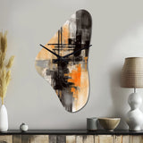Abstract Design Shapes II - Asymmetric Metal Wall Clock