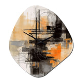 Abstract Design Shapes II - Asymmetric Metal Wall Clock