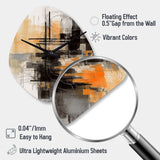 Abstract Design Shapes II - Asymmetric Metal Wall Clock
