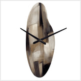 Painting Of Abstract Shapes IV - Asymmetric Metal Wall Clock