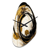 Black And Gold The Art Of Chaos IV - Asymmetric Metal Wall Clock