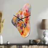 Colorful Transformations Of Flow II - Asymmetric Metal Wall Clock