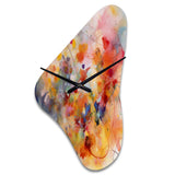 Colorful Transformations Of Flow II - Asymmetric Metal Wall Clock