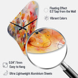 Colorful Transformations Of Flow II - Asymmetric Metal Wall Clock