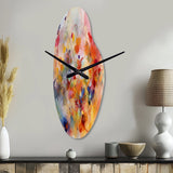 Colorful Transformations Of Flow II - Asymmetric Metal Wall Clock