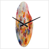 Colorful Transformations Of Flow II - Asymmetric Metal Wall Clock