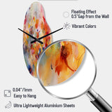 Colorful Transformations Of Flow II - Asymmetric Metal Wall Clock
