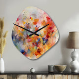 Colorful Transformations Of Flow II - Asymmetric Metal Wall Clock