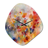 Colorful Transformations Of Flow II - Asymmetric Metal Wall Clock