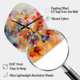 Colorful Transformations Of Flow II - Asymmetric Metal Wall Clock