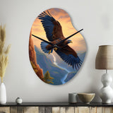 Flight Of The Eagle I - Asymmetric Metal Wall Clock