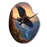 Flight Of The Eagle I - Asymmetric Metal Wall Clock