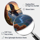 Flight Of The Eagle I - Asymmetric Metal Wall Clock