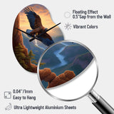 Flight Of The Eagle I - Asymmetric Metal Wall Clock