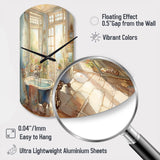 Elegant Bathroom Retreat I - Asymmetric Metal Wall Clock