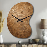 Gold Maze - Asymmetric Metal Wall Clock