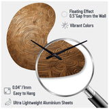 Gold Maze - Asymmetric Metal Wall Clock