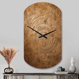 Gold Maze - Asymmetric Metal Wall Clock