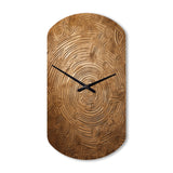 Gold Maze - Asymmetric Metal Wall Clock