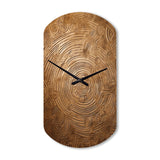 Gold Maze - Asymmetric Metal Wall Clock