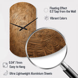 Gold Maze - Asymmetric Metal Wall Clock
