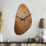 Gold Maze - Asymmetric Metal Wall Clock