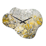 Yellow And Cream Bohemian Medley I - Asymmetric Metal Wall Clock
