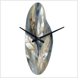 Gold And Grey Impressions Of Bohemian Energy II - Asymmetric Metal Wall Clock