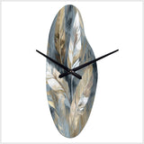 Gold And Grey Impressions Of Bohemian Energy II - Asymmetric Metal Wall Clock