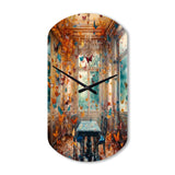Dreamy Butterfly Room - Asymmetric Metal Wall Clock