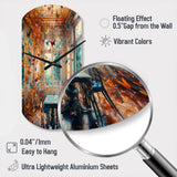 Dreamy Butterfly Room - Asymmetric Metal Wall Clock