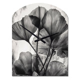 Tropical Ginkgo Leaves II - Asymmetric Metal Wall Clock