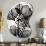 Tropical Ginkgo Leaves II - Asymmetric Metal Wall Clock