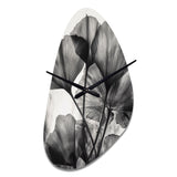 Tropical Ginkgo Leaves II - Asymmetric Metal Wall Clock
