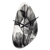 Tropical Ginkgo Leaves II - Asymmetric Metal Wall Clock