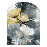 Tropical_Palm_Art_For_Ginkgo Art V - Asymmetric Metal Wall Clock