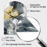 Tropical_Palm_Art_For_Ginkgo Art V - Asymmetric Metal Wall Clock