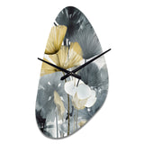 Tropical_Palm_Art_For_Ginkgo Art V - Asymmetric Metal Wall Clock