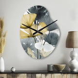 Tropical_Palm_Art_For_Ginkgo Art V - Asymmetric Metal Wall Clock