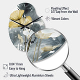 Tropical_Palm_Art_For_Ginkgo Art V - Asymmetric Metal Wall Clock
