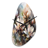 Pink Magnolia Symphony II - Asymmetric Metal Wall Clock