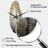 Birch Tree Forest Wonderland V - Asymmetric Metal Wall Clock