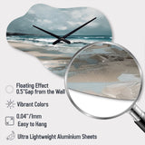 Coastal Waves III - Asymmetric Metal Wall Clock