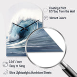 Ocean Wave Movement III - Asymmetric Metal Wall Clock