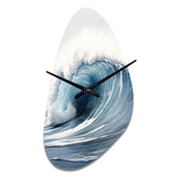 Ocean Wave Movement III - Asymmetric Metal Wall Clock