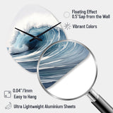 Ocean Wave Movement III - Asymmetric Metal Wall Clock