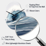 Ocean Wave Movement III - Asymmetric Metal Wall Clock