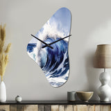 Ocean Wave Movement V - Asymmetric Metal Wall Clock